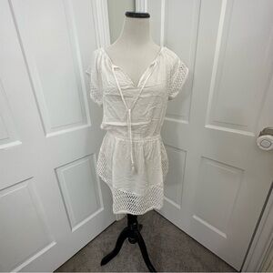 NEW Victoria Secret Cover-Up WHITE for bikini one piece swimsuit coverup Small